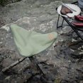 thumbnail image 2 of Folding Triangle Stool Cloth Outdoor Tools Lightweight Stable Lightweight Rope Chairs for Camping Green, 2 of 9