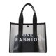 thumbnail image 2 of Bolsa de hombro para mujer Bolsas de viaje transparentes de PVC de moda con billetera (negro) Ndcxsfigh Para Estrenar, 2 of 9