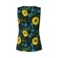 thumbnail image 5 of Haiem Sunflowers And Blue Flower Workout Tank Tops for Women, Athletic Sports Slim-Fit Tank Tops, Compression Sleeveless Dry Fit Shirts,Athletic Shirt-XX-Large, 5 of 9