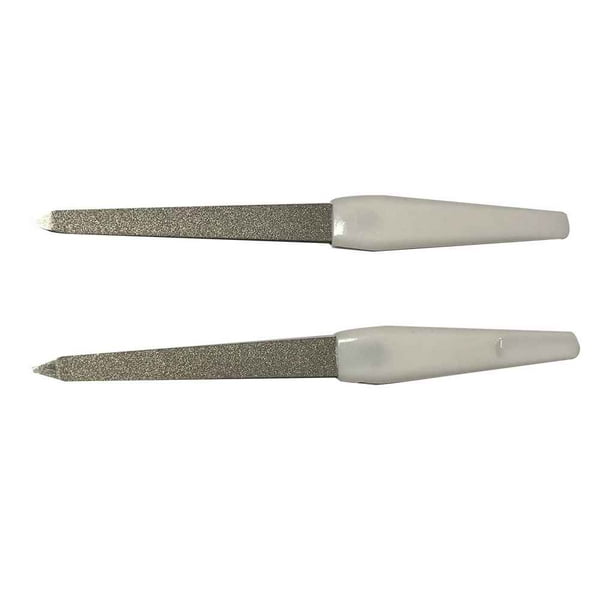 Lima de uñas de doble cara Seitruly 5 uds metal fuerte manicura pedicura