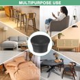 thumbnail image 6 of Uxcell 16-Pack Chair Leg Floor Protectors, 1.37"-1.75" Silicone Cups Round Felt Furniture Pads for Hardwood Floors/Tile Floors, Chair Leg Covers [Black], 6 of 7