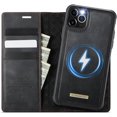 thumbnail image 1 of Compatible con Funda Billetera Desmontable para iPhone 11 Pro Max Compatible con Magsafe, Soporte para Tarjetero de Bloqueo RFID con tapa de Cuero PU 2 en 1 Funda Magnética a prueba de Golpes, 1 of 9