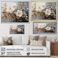 thumbnail image 4 of Designart "Blue Muted botanics II" Abstract Botanicals Floater Framed Wall Decor, 4 of 7