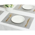 thumbnail image 6 of REGALWOVEN Set of 8 Placemats, Placemats for Kitchen Dining Table Decor Washable Heat Resistant Table Placemats Wipeable Place Mat Gray 18*12in, 6 of 7