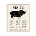thumbnail image 1 of TnT Prints TMO2 Pig Butcher Chart - Culinary Poster for Classroom, Pork Cuts Chart - Unframed Set of 1 (11x14'), 1 of 4
