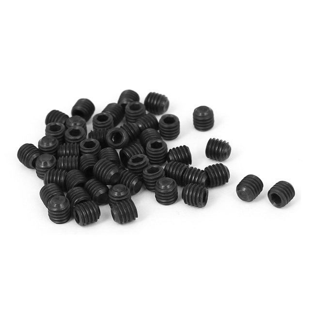 Unique Bargains 10#-32 x 3/16' Thread Hexagon Socket Drive Cup Point Head Grub Screws 50 Pcs