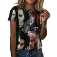 thumbnail image 3 of Johnny Depp Womens T-Shirt Round Neck Short Sleeve Tee Shirts Summer Breathable Tops Blouse 6XL, 3 of 8