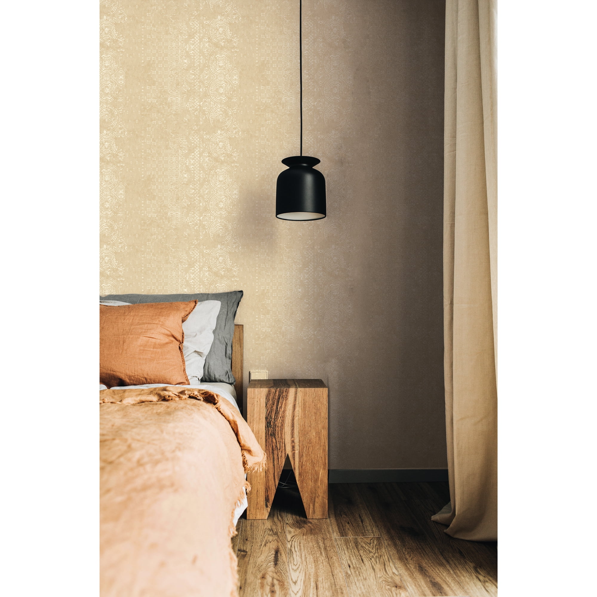 Better Homes & Gardens Neutral Boho Filigree Peel and Stick Wallpaper, 20.5" x 18'
