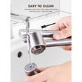 thumbnail image 4 of Garlic Press, Stainless Steel Mincer Crusher & Peeler Set - Detachable Design, Easy Squeeze with Extended Handle, Rust Proof, Dishwasher Safe and Easy Clean, 4 of 7