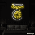 thumbnail image 2 of Craftnamesign Spaghetti Neon Sign, Spaghetti Restaurant Decor, Food Signs, 2 of 4