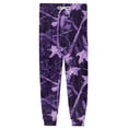 thumbnail image 5 of Men's Camouflage Print Jogger Pajama Pants, Drawstring Two Pocket Cuffed Lounge Sleep Trousers Nightwear Slacks, Purple, S, 5 of 6
