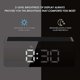 thumbnail image 3 of Mirror Alarm Clock,Digital Alarm Clock with LED Display of Date/Temperature/2/USB Charging Port - Black, 3 of 5
