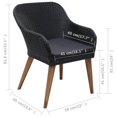 thumbnail image 4 of vidaXL 9 Piece Outdoor Dining Set with Cushions Poly Rattan Black, 4 of 5