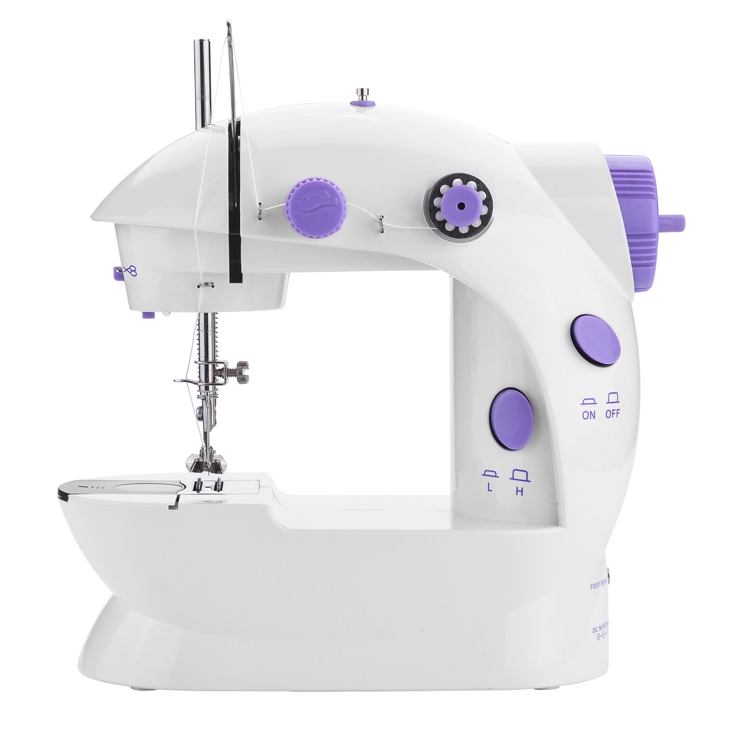 Small Household Electric Sewing Machines with Two Speed CL-035-G Chooling Mini Sewing Machine 2 Speeds, LED Sewing Light, Foot Pedal
