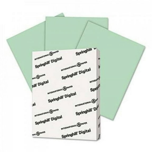 Springhill - 3 Pack - Digital Vellum Bristol Color Cover 67 8 1/2 X 11 Green 250 Sheets/Pack Product Category: Paper & Printable Media/Loose Paper