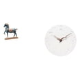 thumbnail image 1 of Figura de caballo, escultura de resina, coleccionable, centro de mesa, adorno, reloj de pared, tablero de fibra decorativo, adecuado para el hogar, la, 1 of 8