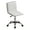 PU-White, variant on Furniliving Armless Office Chair Mid-Back  Leather Task Chair Rolling  Swivel Adjustable Computer Chair,Dust Yellow