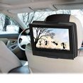 thumbnail image 2 of Soporte para reposacabezas de coche Hikig para reproductor de DVD giratorio y abatible 7 A 11 pulgadas negro, 2 of 7