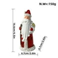 thumbnail image 2 of Christmas Santa Claus Figurines Ornaments, Handcrafted Standing Santa Claus Night Light, Crafts Resin Santa Sculpture for Home Decor Gifts, 2 of 10