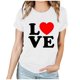 thumbnail image 3 of RKSTN Valentine Gifts Women's Valentine's Day T Shirts Oversized Crewneck Valentines Graphic Print Short Sleeve Shirt Womens Casual Solid Round Neck Plus Size Loose Fits Tee Top Summer Clothes, 3 of 7