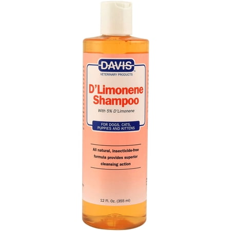 Davis D'Limonene Pet Shampoo 12oz – Deep Cleaning with Natural Orange Peel Extract