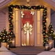 thumbnail image 5 of Tapiz navideño de tela para puerta, 35 x 71 pulgadas, poliéster, decoración navideña para colgar en la puerta, feliz Navidad, feliz año, decoración para fiestas de invierno | Interior, exterior,, 5 of 9