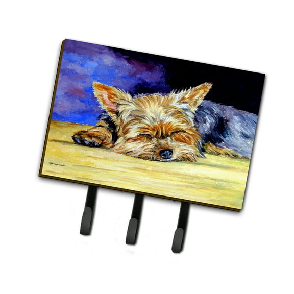 Carolines Treasures 7357TH68 Yorkie Taking a Nap Leash or Key Holder Triple multicolor