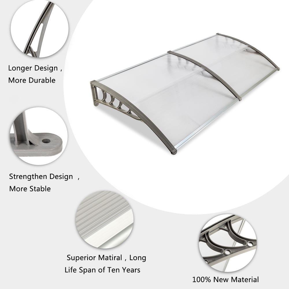 Kadyn 77"x 38" Household Awning, Door Awning for Front Outdoor, Outdoor Awning for home windows and doors, Gray Kadyn 77"x 38" Household Awning, Door Awning for Front Outdoor, Outdoor Awning for home windows and doors, Gray