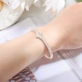 thumbnail image 4 of Moda Chica Popular Anillo Pulsera de Oro Rosa Europa y los Estados Unidos de la moda en forma de corazón con incrustaciones de pulsera versión coreana de, 4 of 4