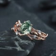 thumbnail image 2 of Pear Cut Moss Agate Diamond Engagement Ring Set 14K Gold Moissanite Branch Twig Promise Wedding Rings Bridal Set For Women, 2 of 5