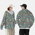 thumbnail image 4 of Kdxio Foxes and Birds in Forest Print Women Men Sun Protection UPF 50+ Jackets Zip Up Long Sleeve Hoodie Hiking Lightweight with Pockets, 4 of 7