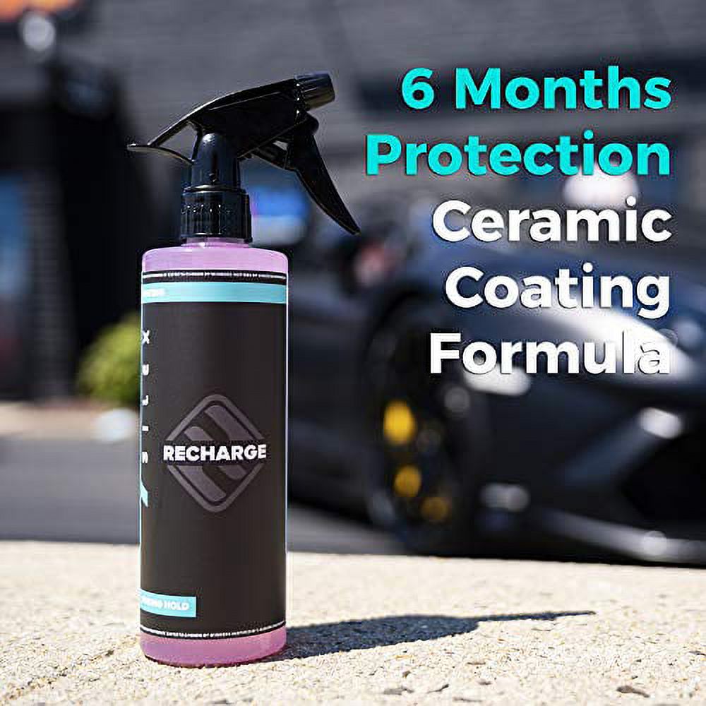 HydroSilex Recharge Spray on Ceramic Coating for Cars, 6 Month Protection, Ultra Hydrophobic Coating, Mirror Shine, Ultimate Paint Protection