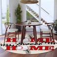 thumbnail image 4 of White Red Baseball Round Area Rugs Collection 5', Modern Art Funny Words Non Slip Indoor Circular Throw Runner Rug Floor Mat Carpet for Living Room Dining Table Bedroom Nursery, 4 of 9
