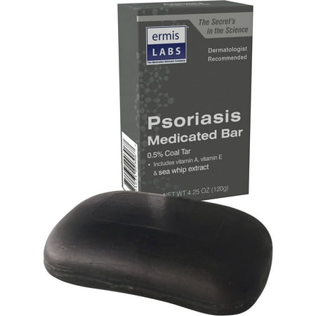 Ermis Labs Le psoriasis Medicated Bar, 4,25 oz 6 count