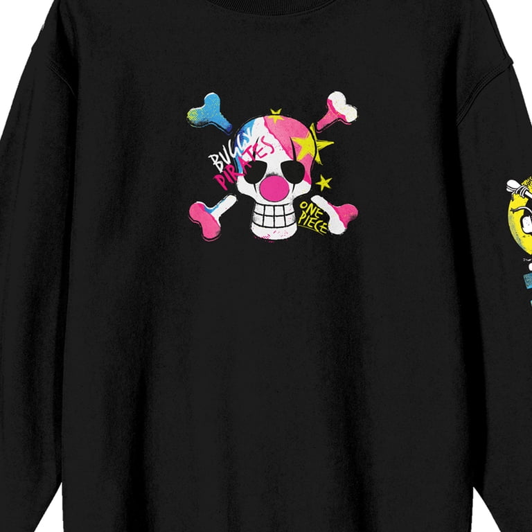 One Piece Live Action Colorful Straw Hat Crew Logo Crew Neck Long