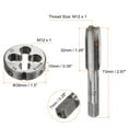 thumbnail image 2 of Unique Bargains 3 Packs M12 x 1 Taper/Bottom Thread Taps and Round Die Metric Hand Tap & Die Set, 2 of 7