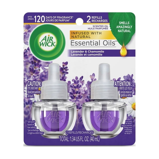 Recambio de aceite perfumado Air Wick Plug In, lavanda y manzanilla, 2 unidades