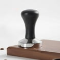 thumbnail image 4 of Professional Coffee Tamper Wooden Handle Coffee Powder Hammer Leveler Tool , 58MM 58MM Black wooden, 4 of 8