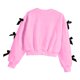 thumbnail image 4 of Sudadera con lazo de manga larga para niña, blusa informal de manga larga con cuello redondo, blusa de poliéster para niña, 4 of 6