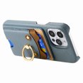 thumbnail image 3 of Étui pour FOXDOCK iPhone 15 Pro, Cuir, Anneau Ourson, Porte-Cartes, 3 of 4
