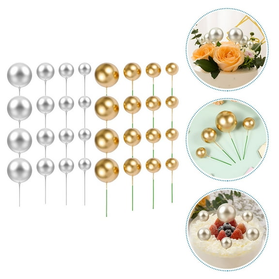 WHAMVOX Assorted Color Cupcake Toppers for Decoration with Foams Material and Fine Workmanship 40pcs