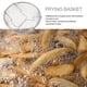 thumbnail image 4 of silvery stainless steel frying basket Fried Basket chips deep french fry baskets fry baskets holder food frying basket, 4 of 5