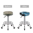 thumbnail image 5 of Naloa Football Time Round Bar Stool Cushion Cover 12-14 inch, Fits Kitchen, Office, Restaurant Chairs - 12 inch, 5 of 7