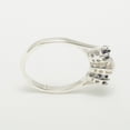 thumbnail image 5 of LBG 10k White Gold ring with Cultured Pearl & Sapphire Womens Engagement Ring - Size 9.75, 5 of 6