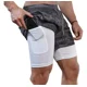 thumbnail image 1 of Short Gym Con Licra Deportiva 2 En 1 Bolsa Celular Moda, 1 of 7