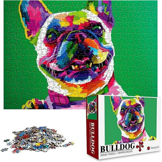 Rompecabezas 1000 Piezas Hanylish diseño Perro bulldog