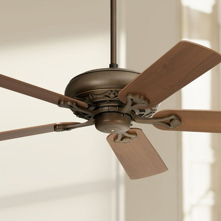 52 Casa Vieja Rustic Ceiling Fan Oil Rubbed Bronze Walnut Cherry For Living Room Kitchen Bedroom Family Dining