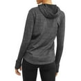 thumbnail image 3 of Cascade Blue Hoodie Women's Size XXL Core Active Tech Fleece Zip w/Thumbholes, 3 of 4