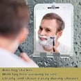 thumbnail image 4 of Shower Mirror Fogless for Shaving with Razor Holder No Fog Mirror for Shower Suction Bathroom Mirror for Men and Women Shower Makeup Shave Mirror, 4 of 5