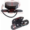 thumbnail image 3 of Luz trasera de freno integrada para motocicleta, 12 V, 16 LED, universal, intermitentes, lámpara de matrícula, 3 of 5